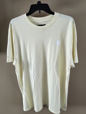Bad Birdie Pale Yellow Men's Short-Sleeve Logo T Shirt XL
